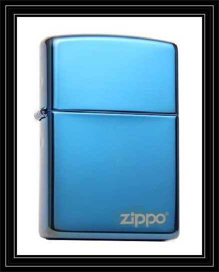 Zippo Feuerzeug Sapphire Blue Logo